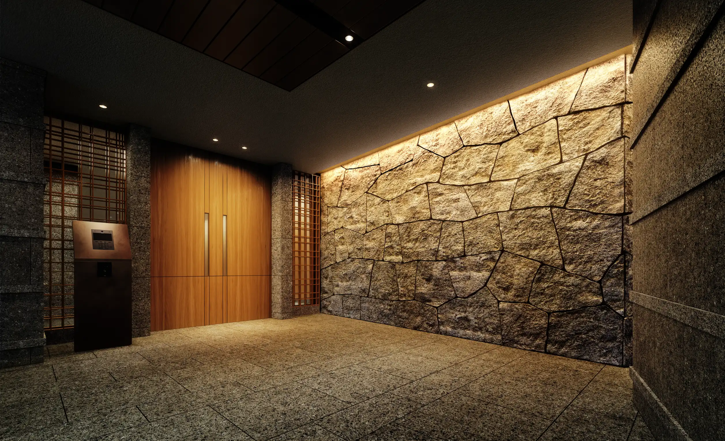 Brillia 高崎宮元町 ALPHA RESIDENCIA 風除室完成予想CG