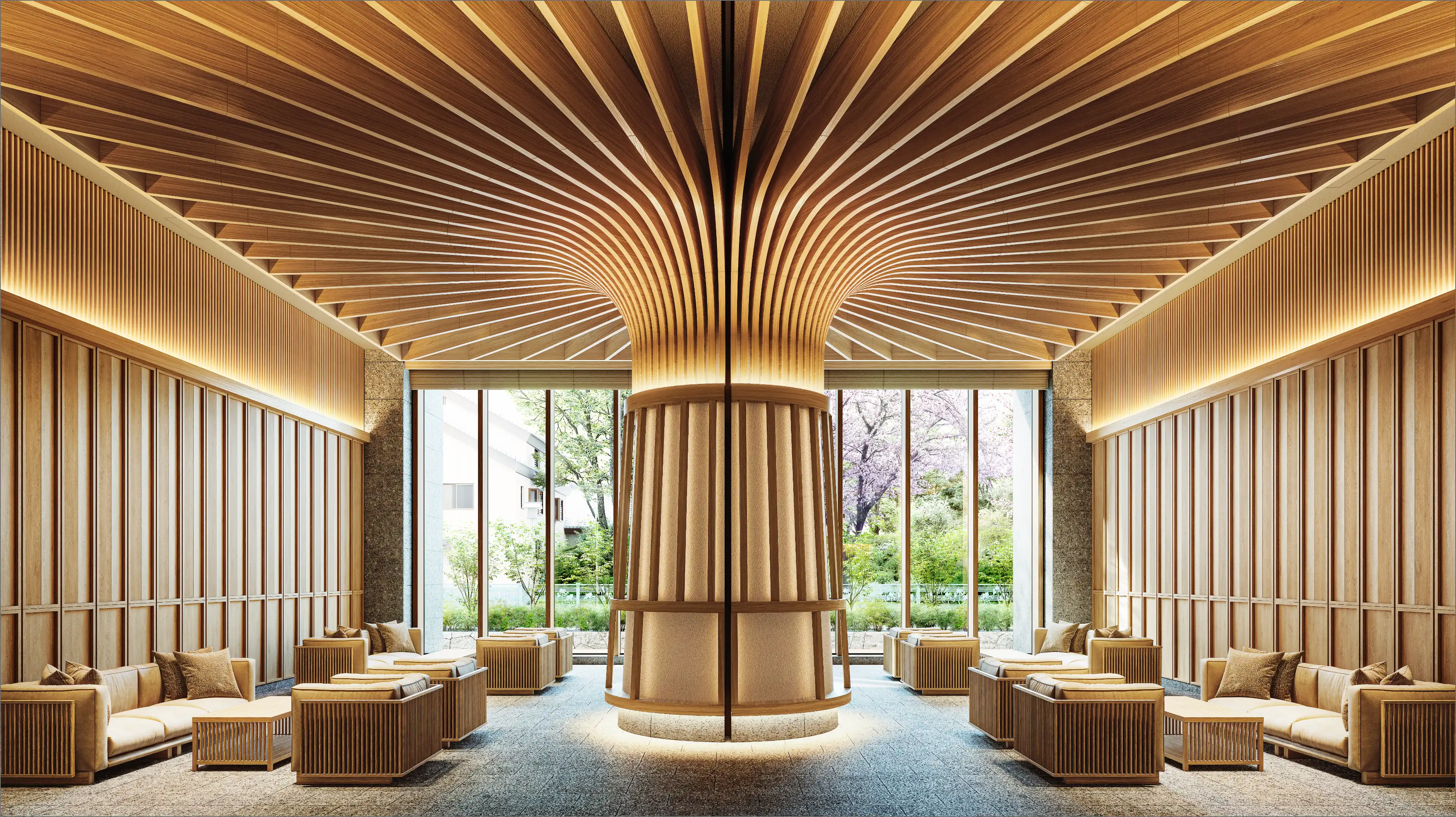 Brillia 高崎宮元町 ALPHA RESIDENCIA グランドラウンジ完成予想CG