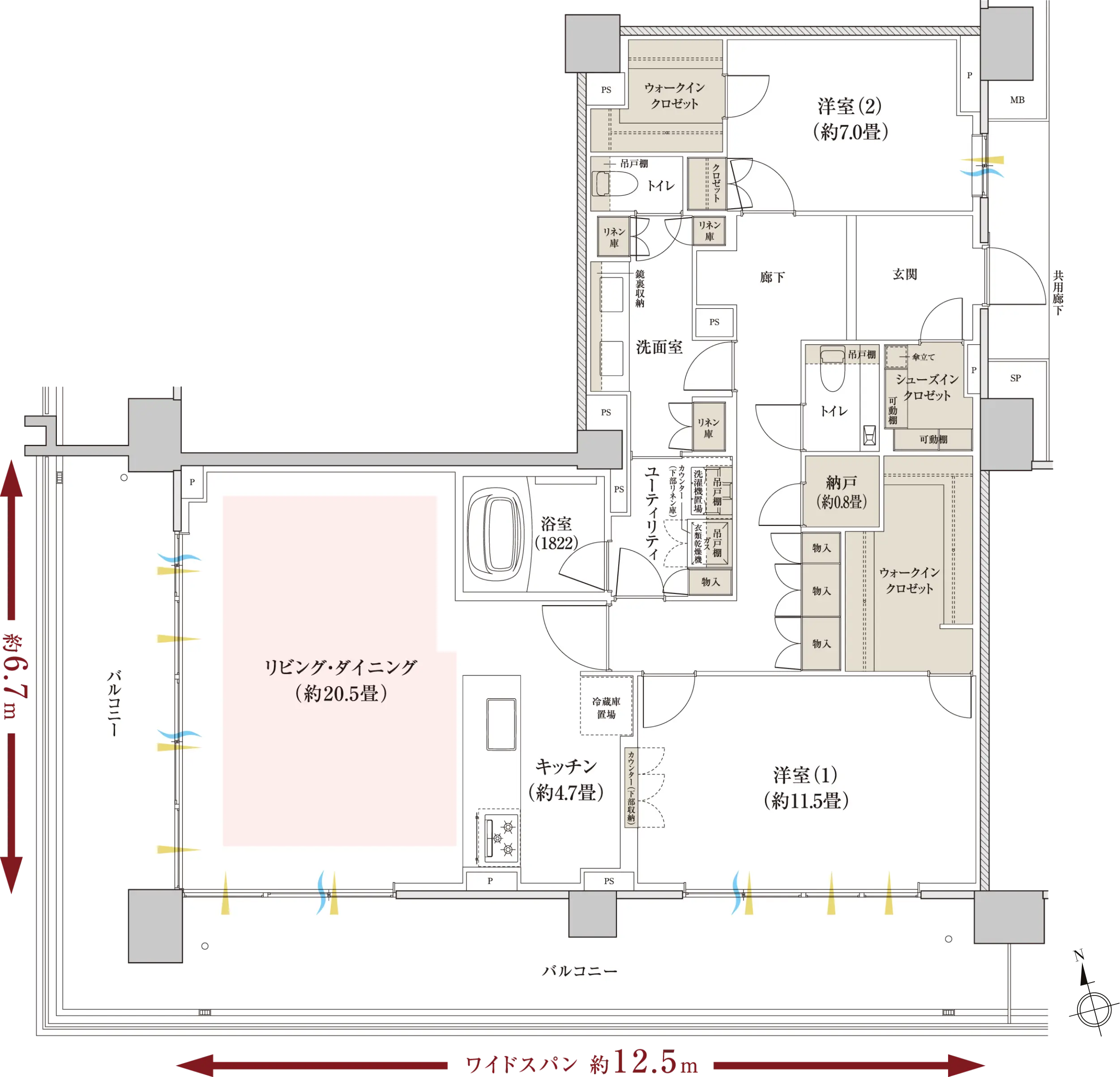PD type 間取り図