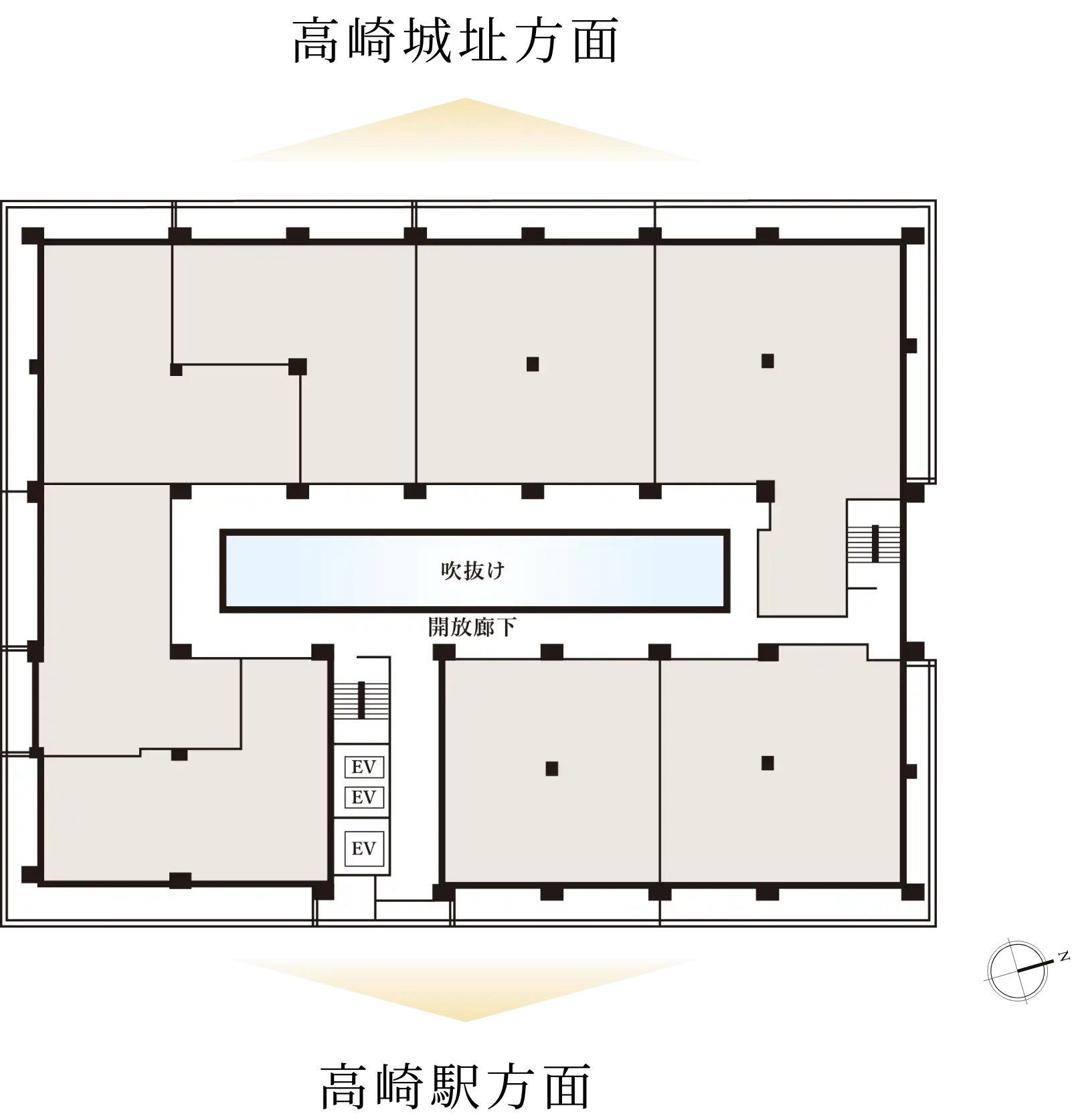16階〜19階概念図