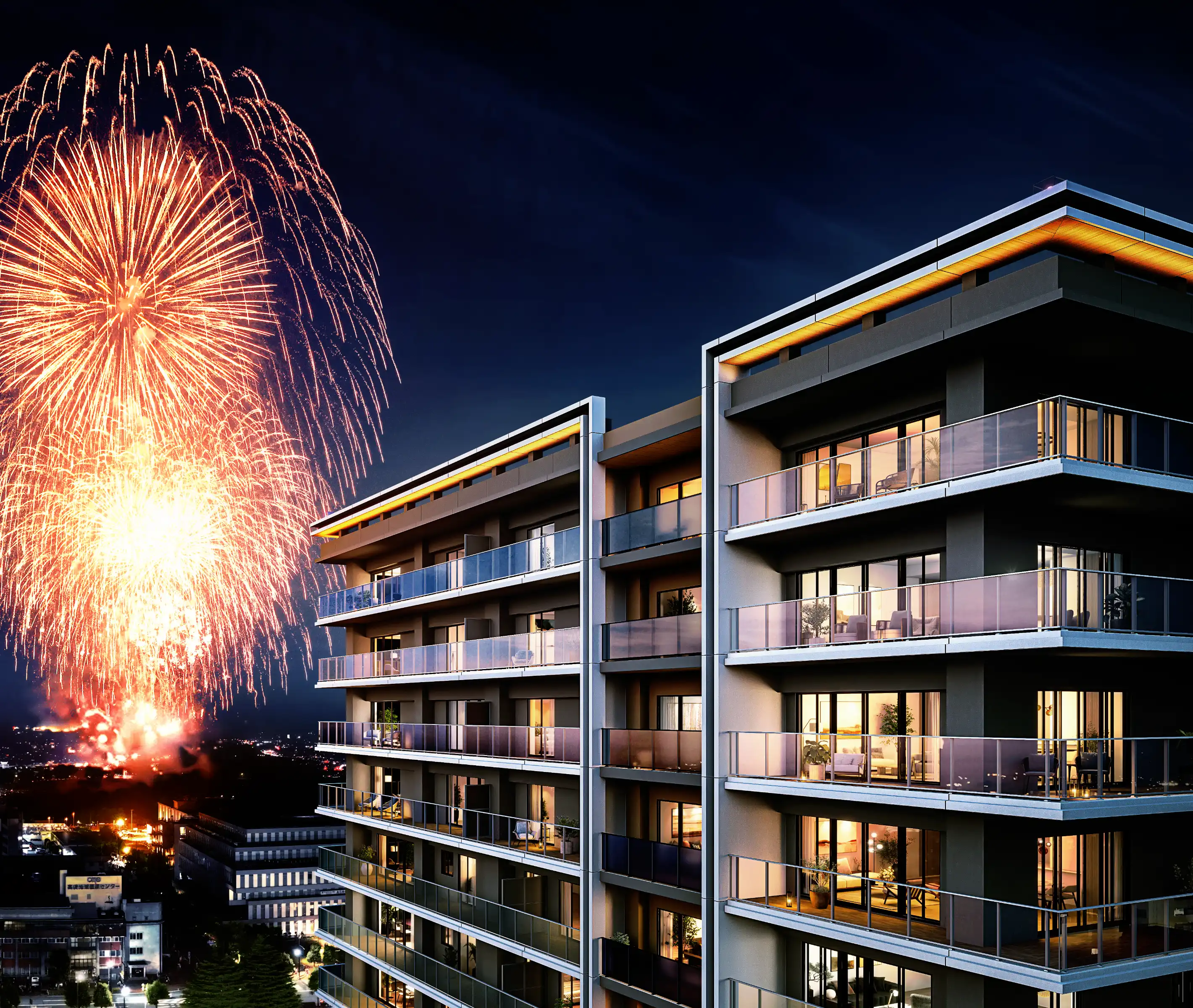 Brillia 高崎宮元町 ALPHA RESIDENCIA 外観完成予想CG